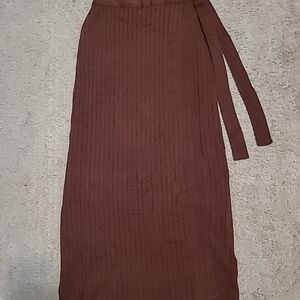 Free People Brown Maxi Skirt